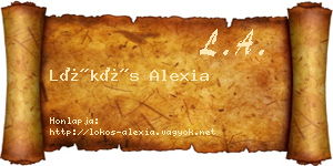 Lökös Alexia névjegykártya